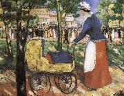 Kasimir Malevich flower  girl oil